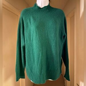 J. Crew Mockneck Green Sweater - Size M